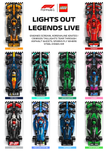 Affiche (Design C) F1 2024 50x70cm design des 24 circuits pour 10 voitures LEGO Speed Champions.