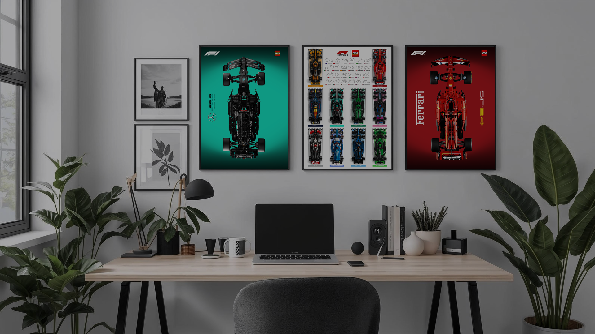 Cadres LEGO F1 / Mercedes / Speed Champions & Ferrari