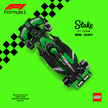 Visuel technique et artistique design C pour tableau mural LEGO Kick Sauber Astella Bricks.