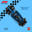 Visuel technique et artistique design C pour tableau mural LEGO Williams F1 Astella Bricks.