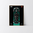 Vitrine murale alu chêne Astella pour Mercedes-AMG F1 42171, affiche Design C.