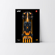 Tableau Masterpiece pour McLaren Technic 42228, finition aluminium noir et Design C.