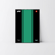 Solution d'exposition légère PVC noir pour Aston Martin F1 42240, affiche Design A.