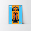 Solution d'exposition légère PVC noir pour McLaren Formula 1 42141, affiche Design A.