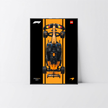 Solution d'exposition légère PVC noir pour McLaren F1 42228, affiche Design A.