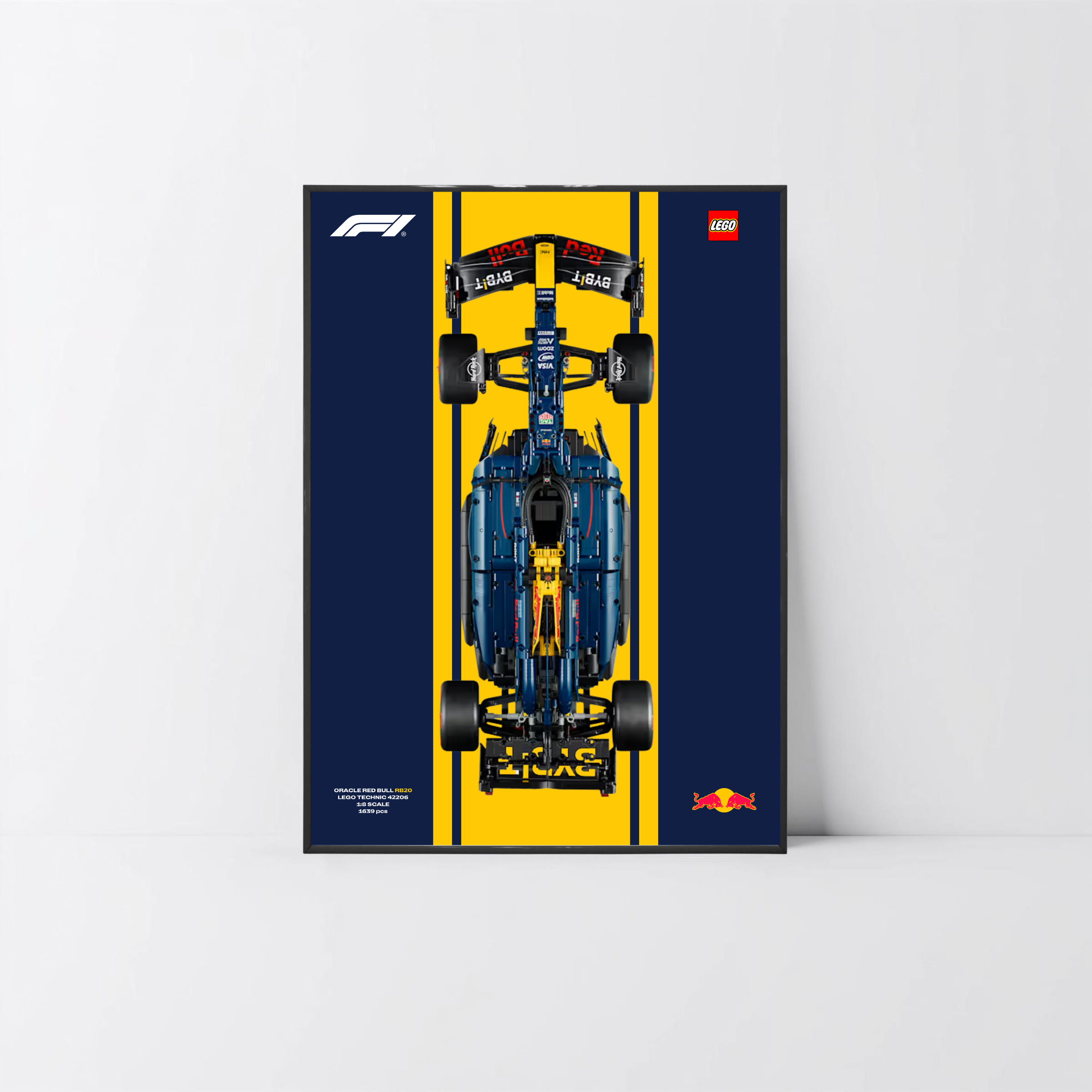 Solution d'exposition légère PVC noir pour Red Bull F1 42206, affiche Design A.