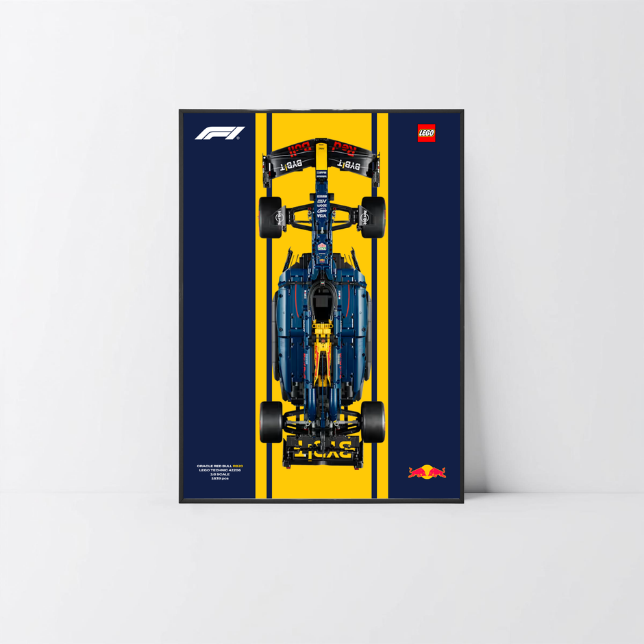 Solution d'exposition légère PVC noir pour Red Bull F1 42206, affiche Design A.
